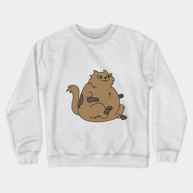 Fluffy cat Crewneck Sweatshirt by WBW